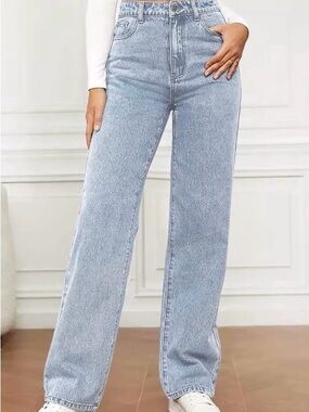 No Boundaries Light Blue High-Rise Wide-Leg Jeans